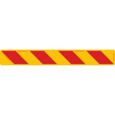 ZEBRA Right Hand Rear 800 x 100mm Class 1 Reflective Sign - Aluminium Plate